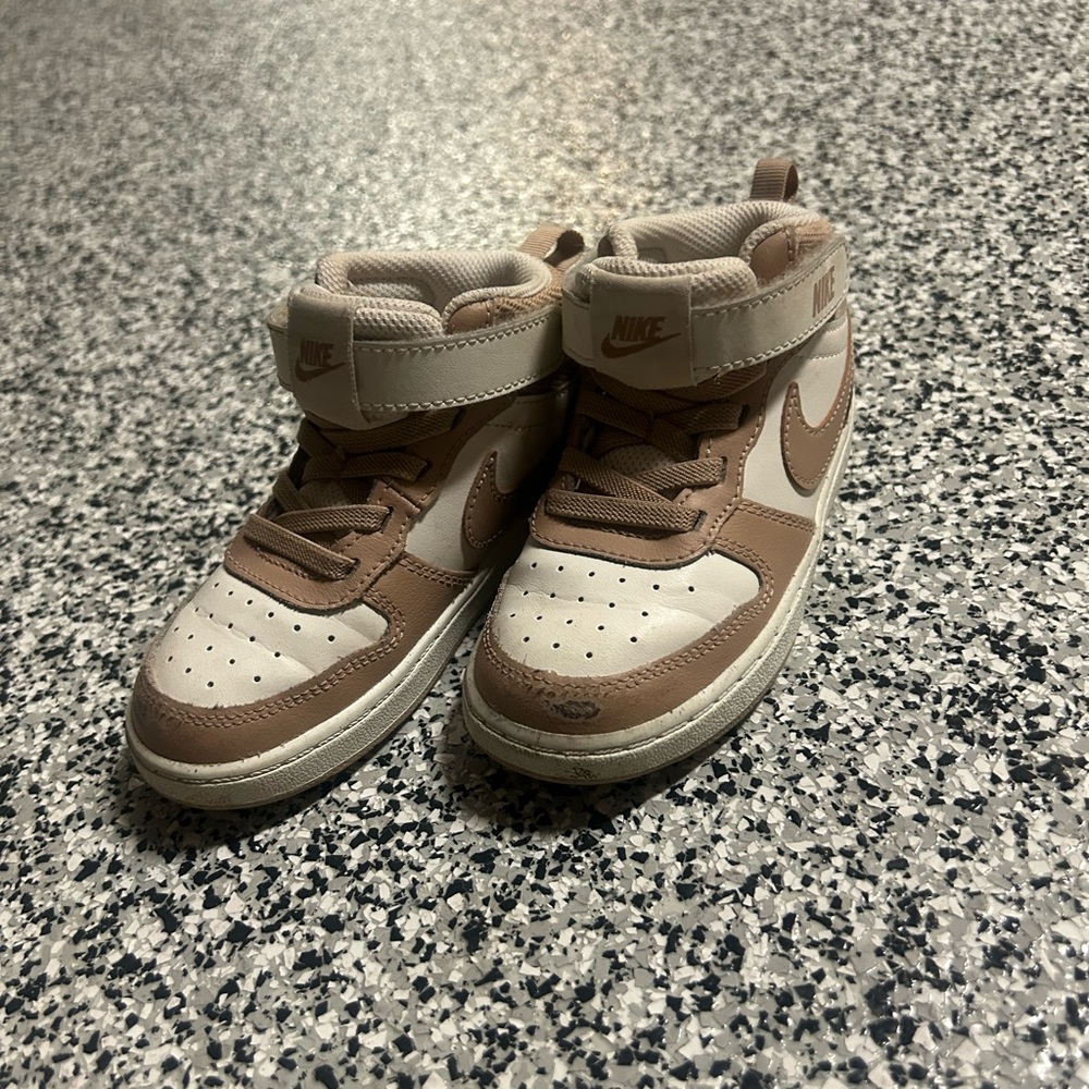 Nike Jordans Kids High-Top Sneakers - Brown and White - Picture 2 of 5